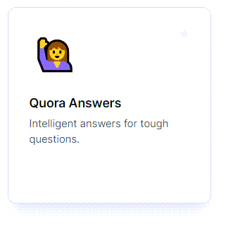 Quora answers