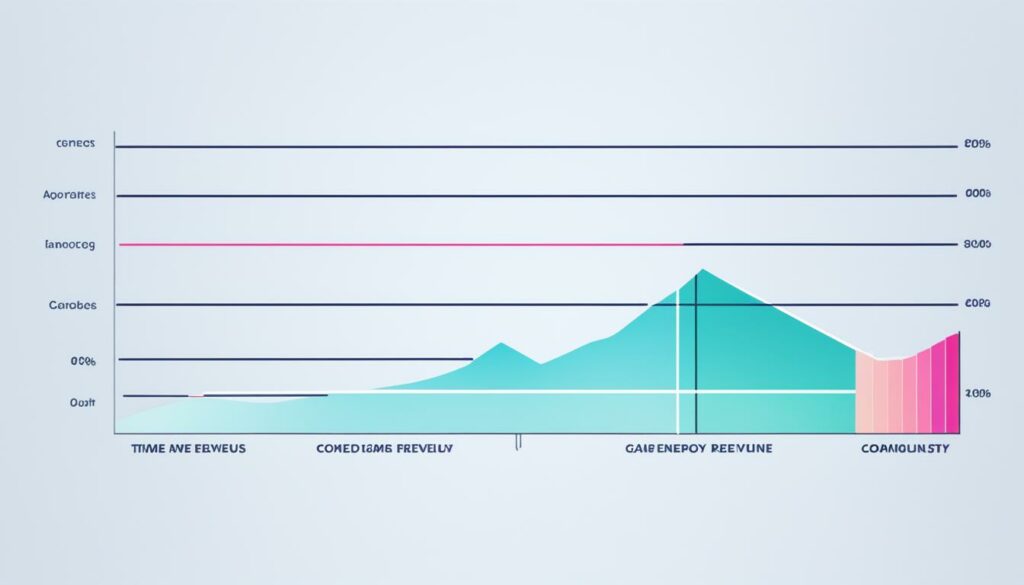 Ad revenue projection graphics