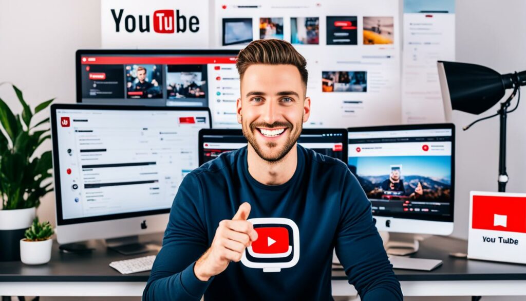 YouTube business account setup