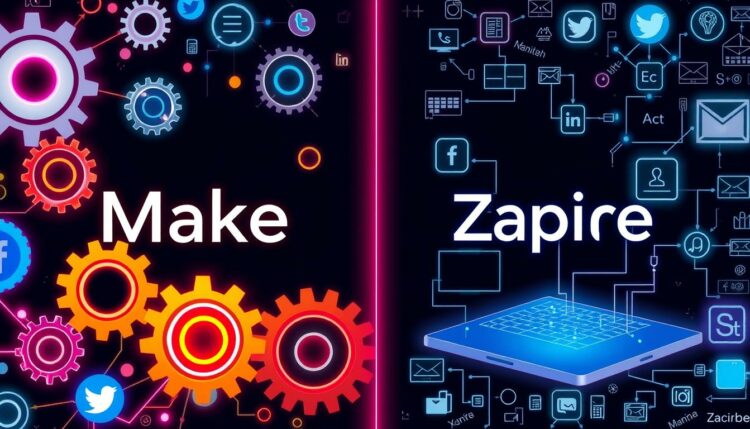 Make vs Zapier for Social Media Automation