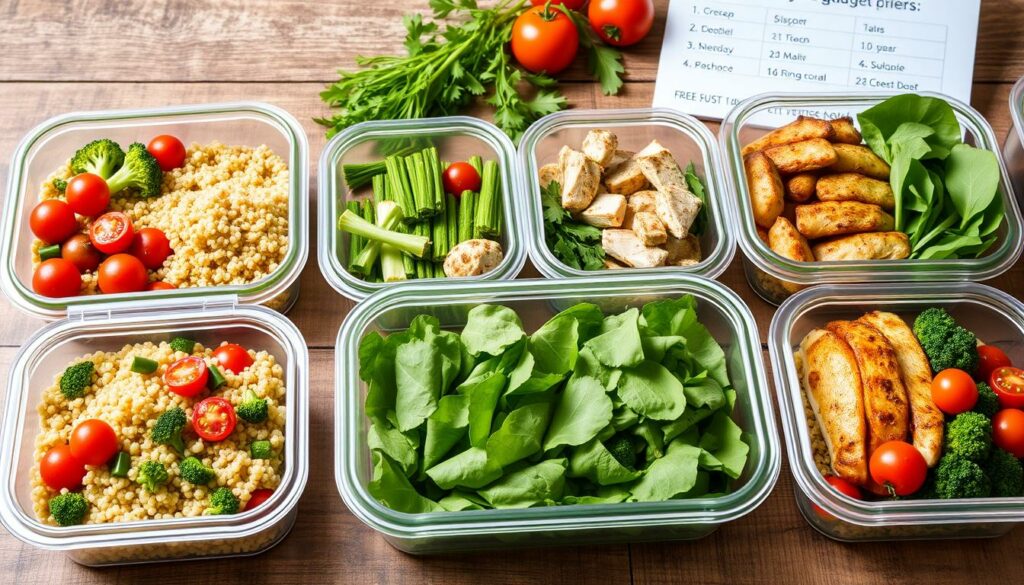 Meal prep for healthy eating and budget-friendly meals