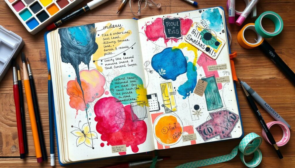 art journaling techniques