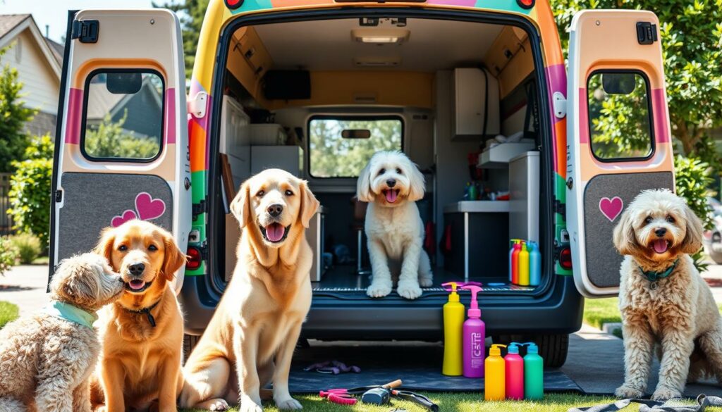 mobile pet grooming services