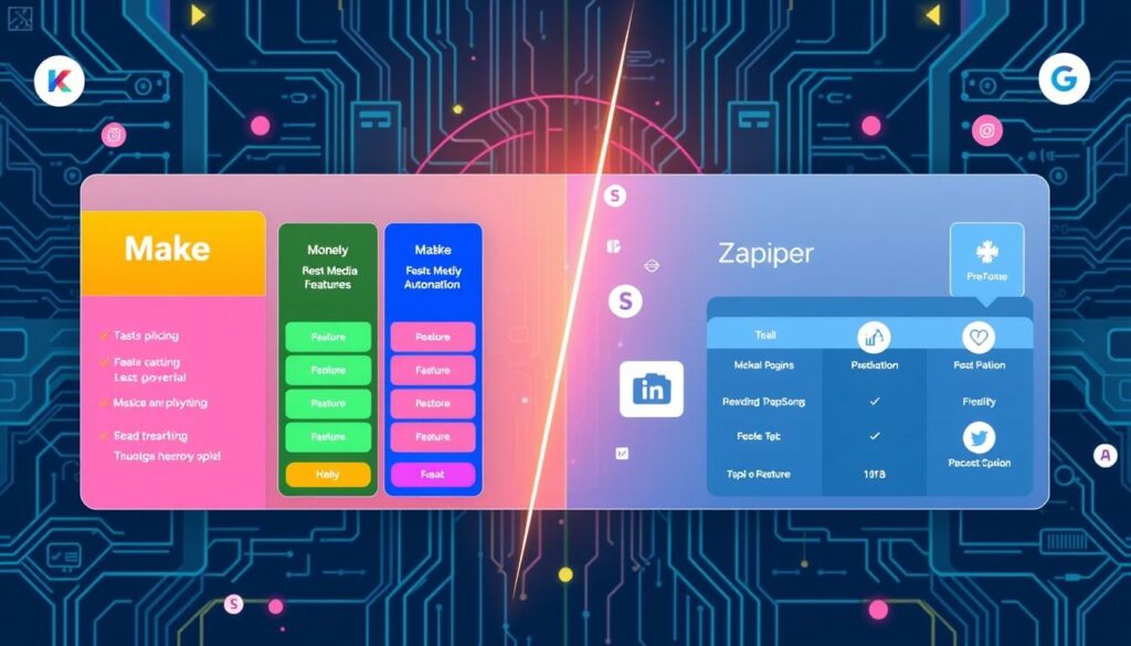 pricing comparison: make vs zapier