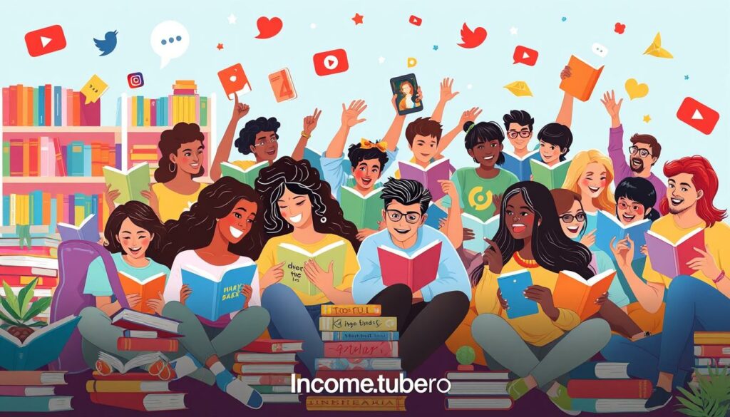 social media promotion in BookTube community