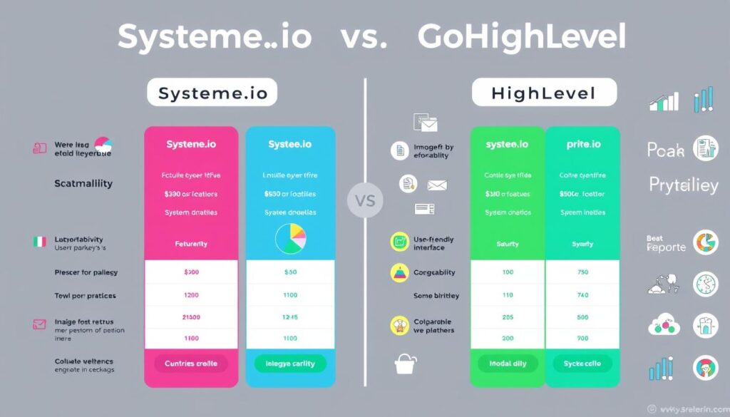 systeme.io vs gohighlevel pricing comparison